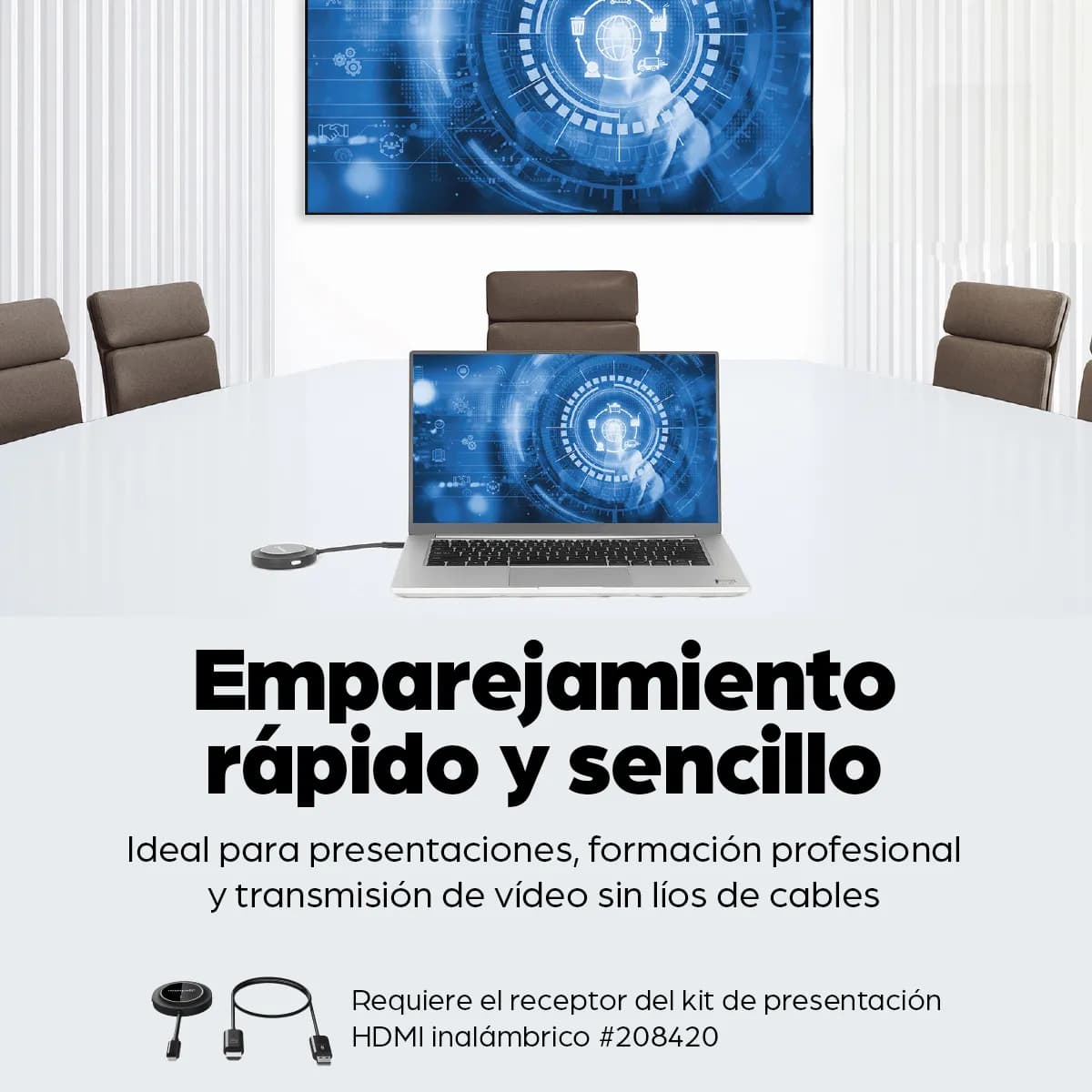 Manhattan 208437 extensor de audio/video Transmisor AV Negro 7
