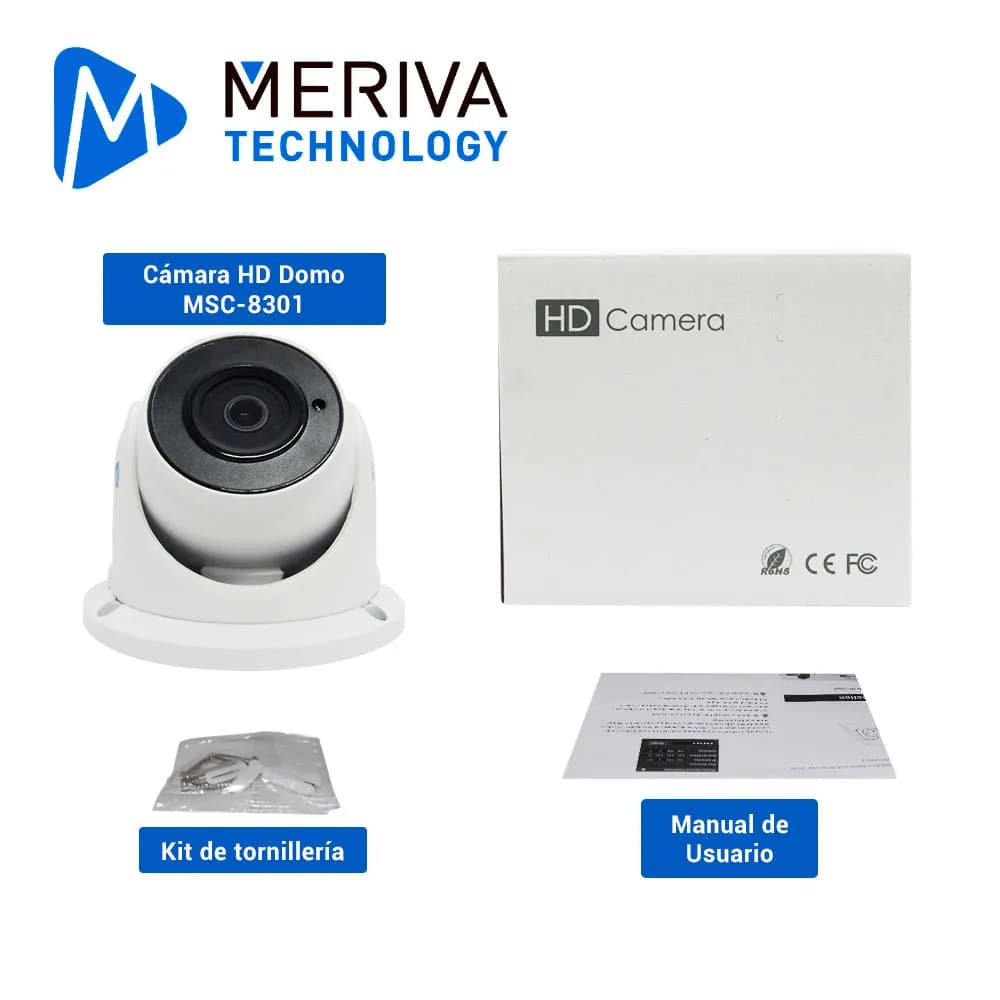 CAMARAHD TURRET MERIVA TECHNOLOGY MSC-8301 / 8MP - 4K / AHD/TVI/CVI /  4