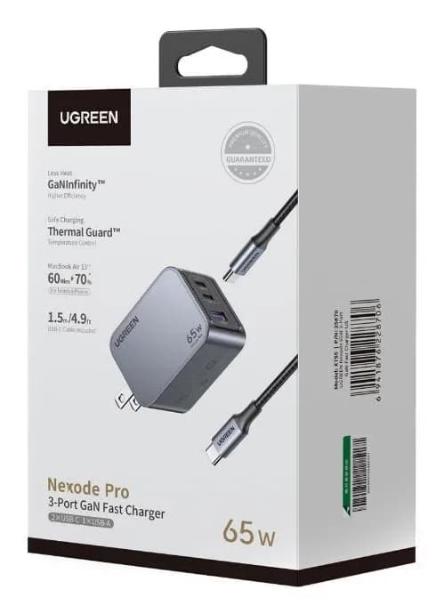 Ugreen Nexode Pro Computadora portátil, Smartphone Azul Corriente alte 3