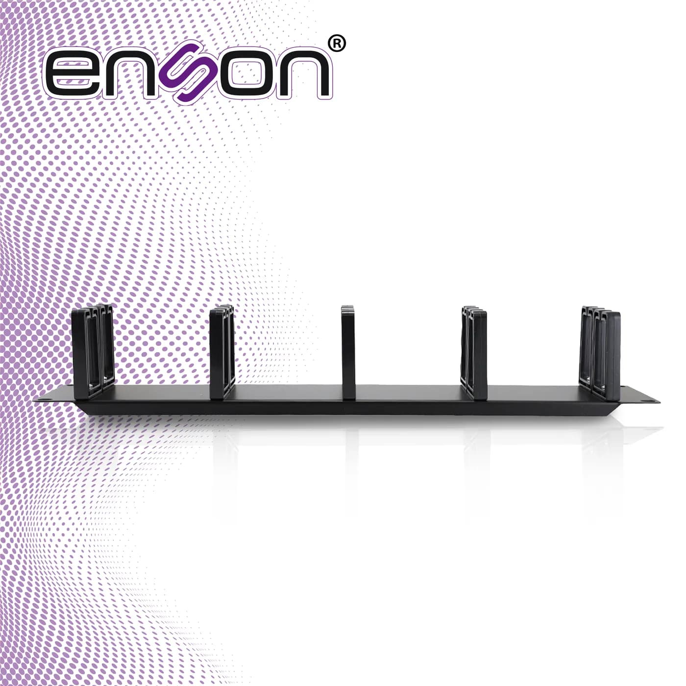 ORGANIZADOR HORIZONTAL FRONTAL PARA RACK ENSON ENS-CMR24 2UR CON PEINE 6