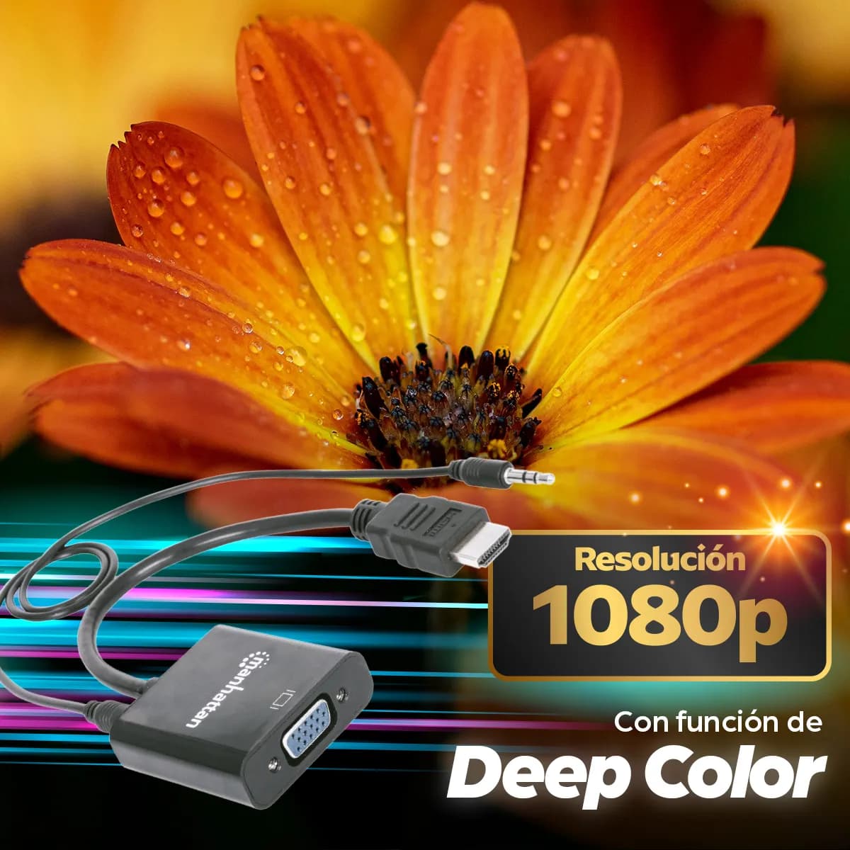 Manhattan Convertidor HDMI a VGA 6