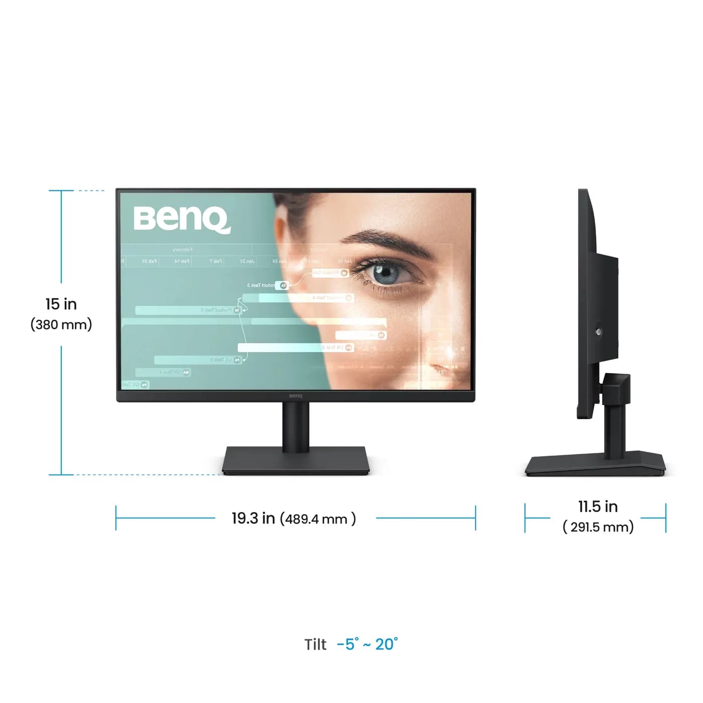 BenQ GW2291 monitor de computadora 54.6 cm (21.5") 1920 x 1080 Pixeles 4
