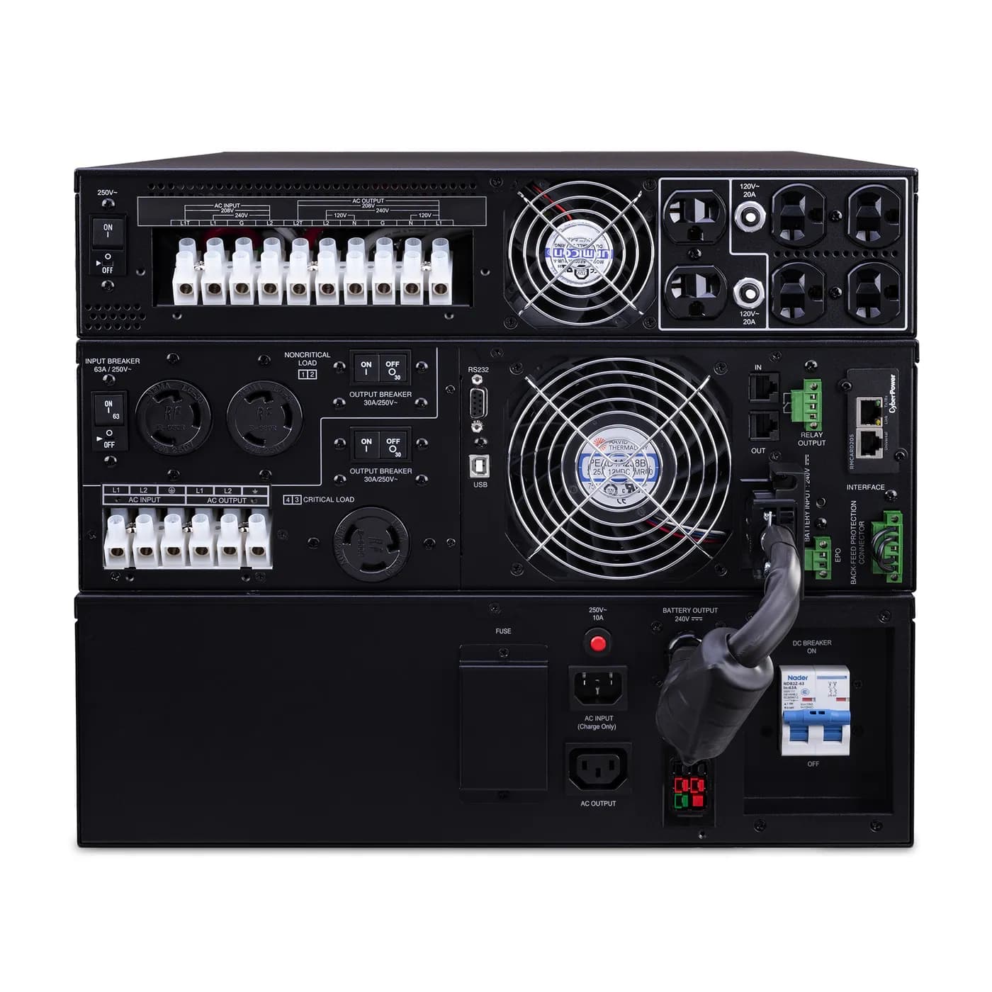 CyberPower OL8KRTF sistema de alimentación ininterrumpida (UPS) Doble  4