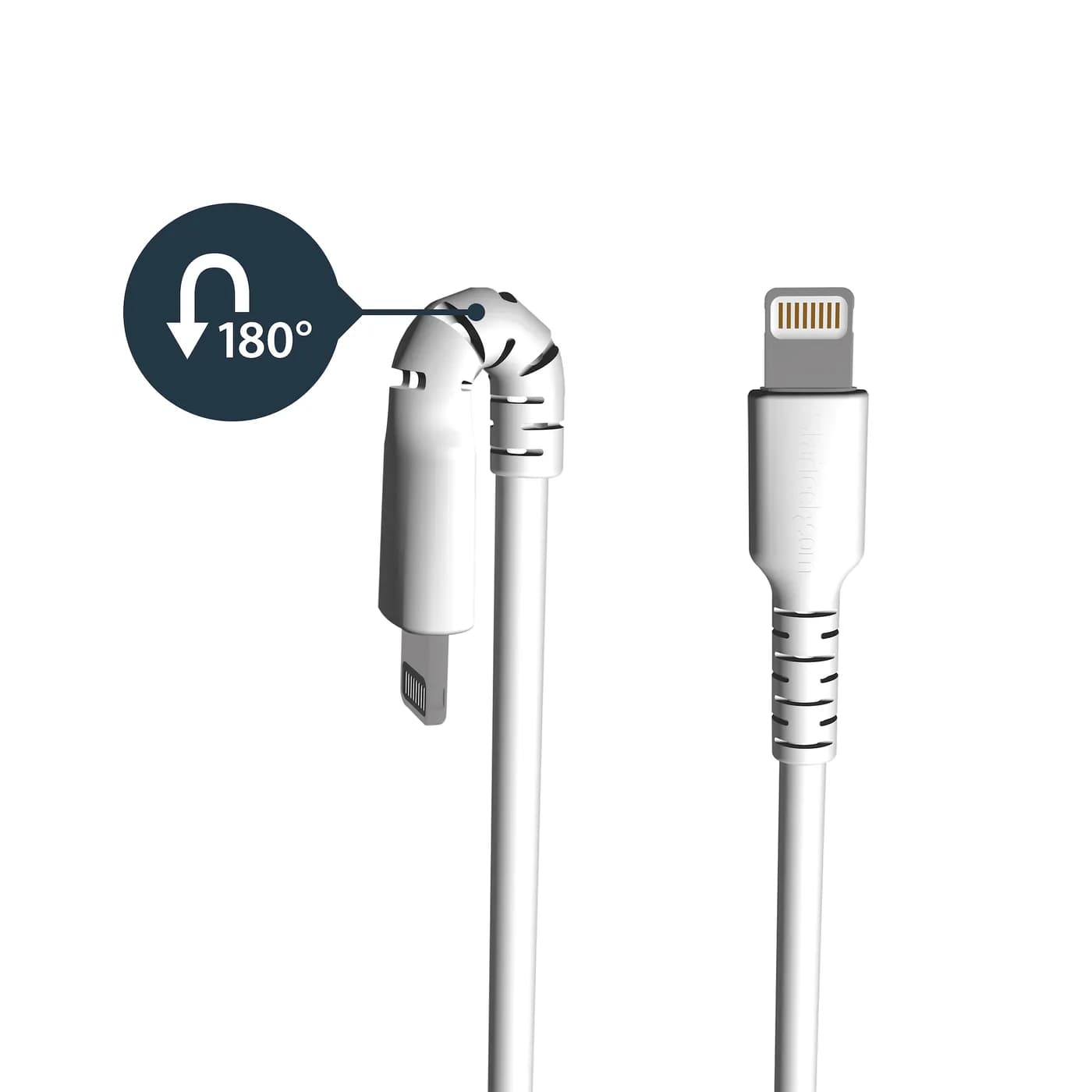 StarTech.com Cable Resistente USB-A a Lightning de 1 m Blanco - Cable  3