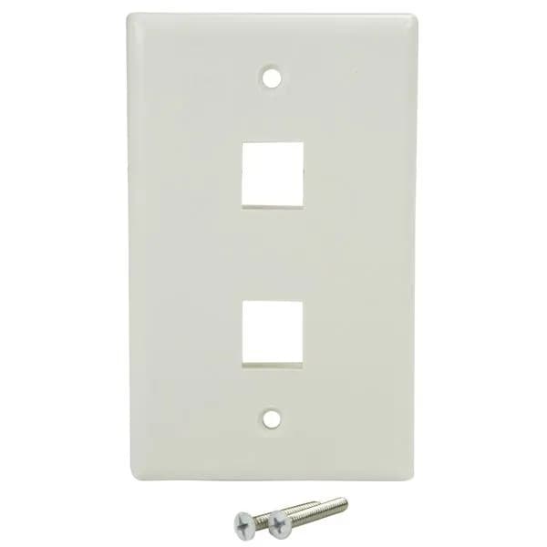 StarTech.com PLATE2WH placa de pared o cubierta de interruptor Blanco 3
