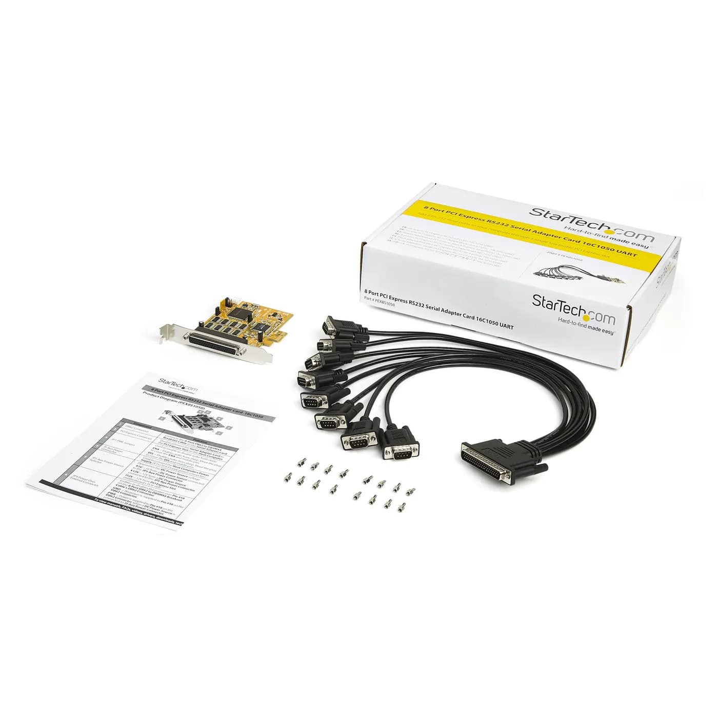 StarTech.com Tarjeta Serial PCI Express de 8 puertos - Tarjeta Adaptad 6