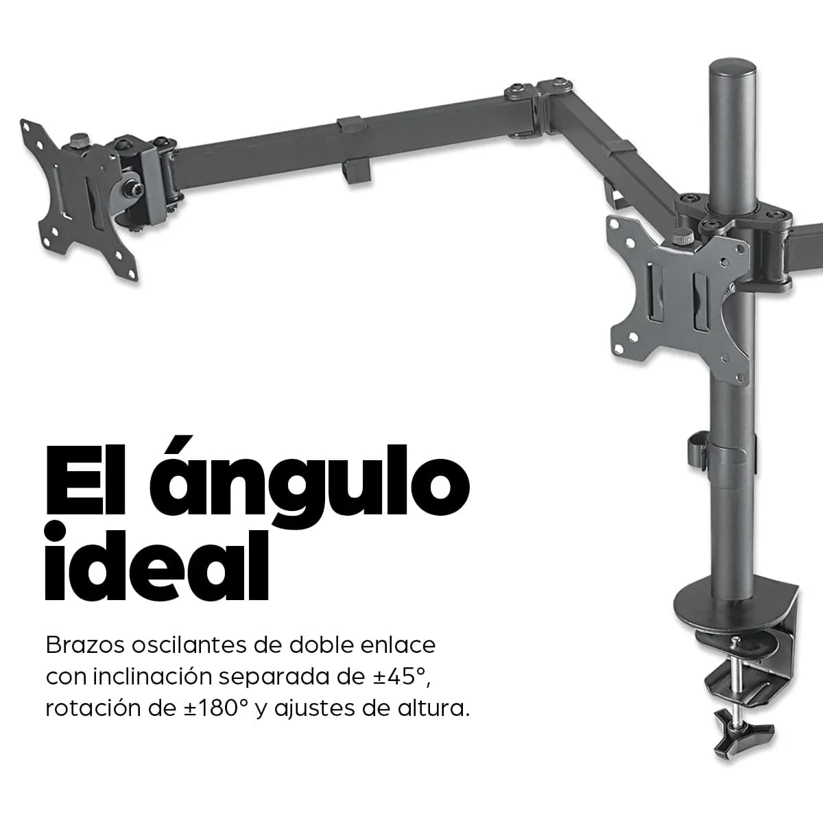 Manhattan Soporte para monitor, de escritorio, movimiento articulado,  9
