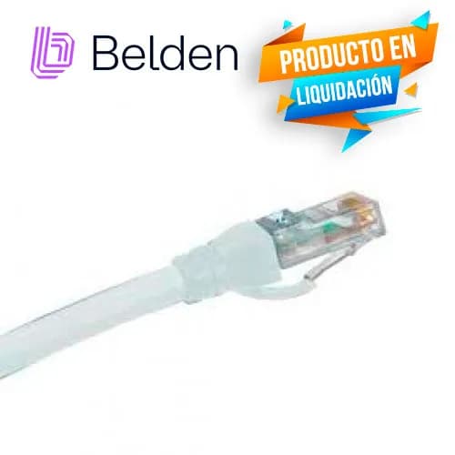 PATCHCORD UTP CAT5E BELDEN C501109010 FORRO PVC BLANCO CMR-RISER 4 PAR 2