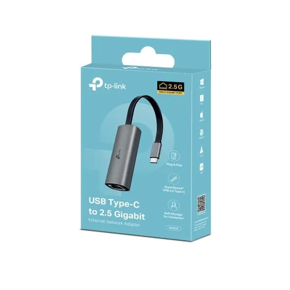 ADAPTADOR DE RED TP-LINK USB TYPE-C A 2.5 GIGABIT ETHERNET  (UE302C) 3