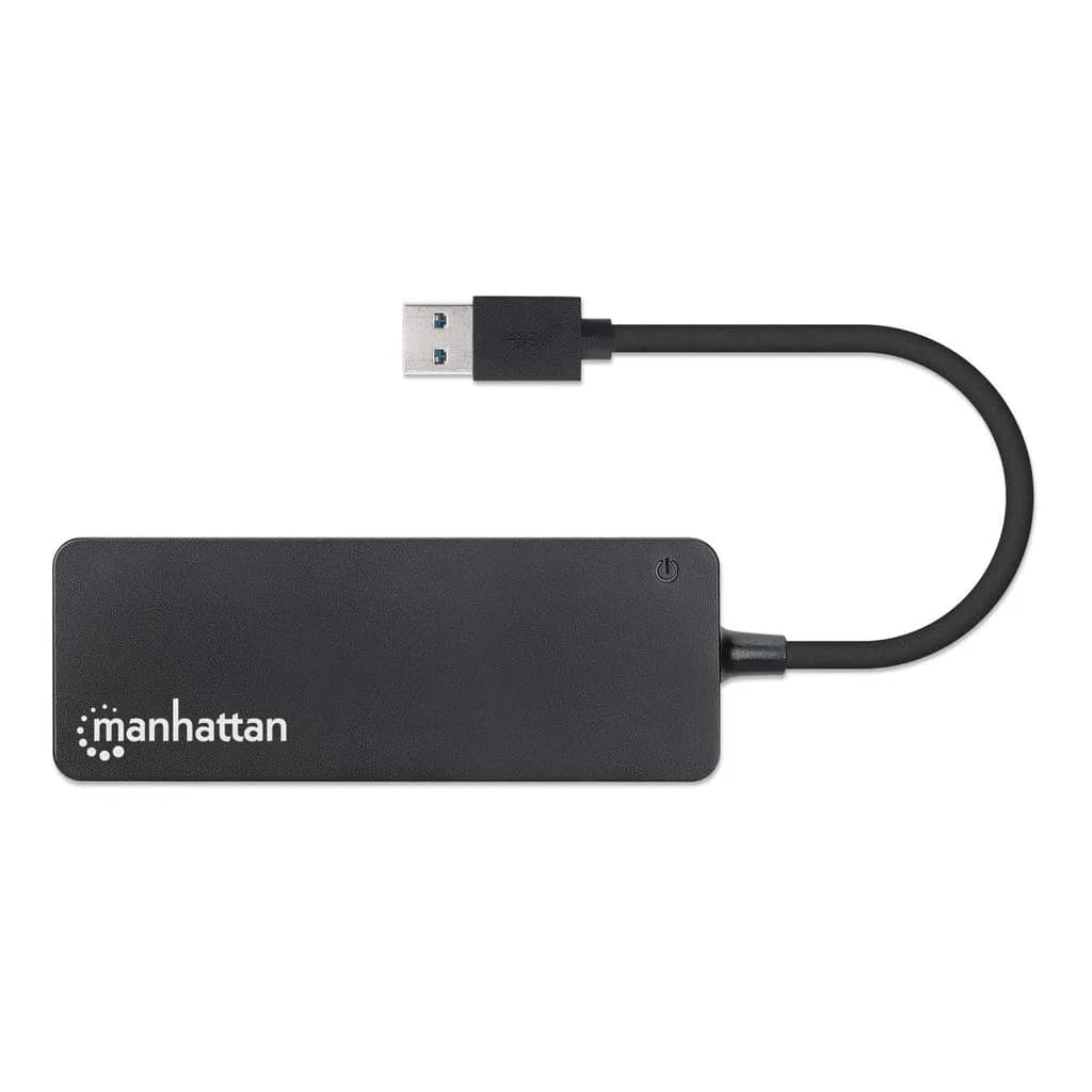 Manhattan Hub USB 3.2 Gen 1 de 4 puertos USB-A 4