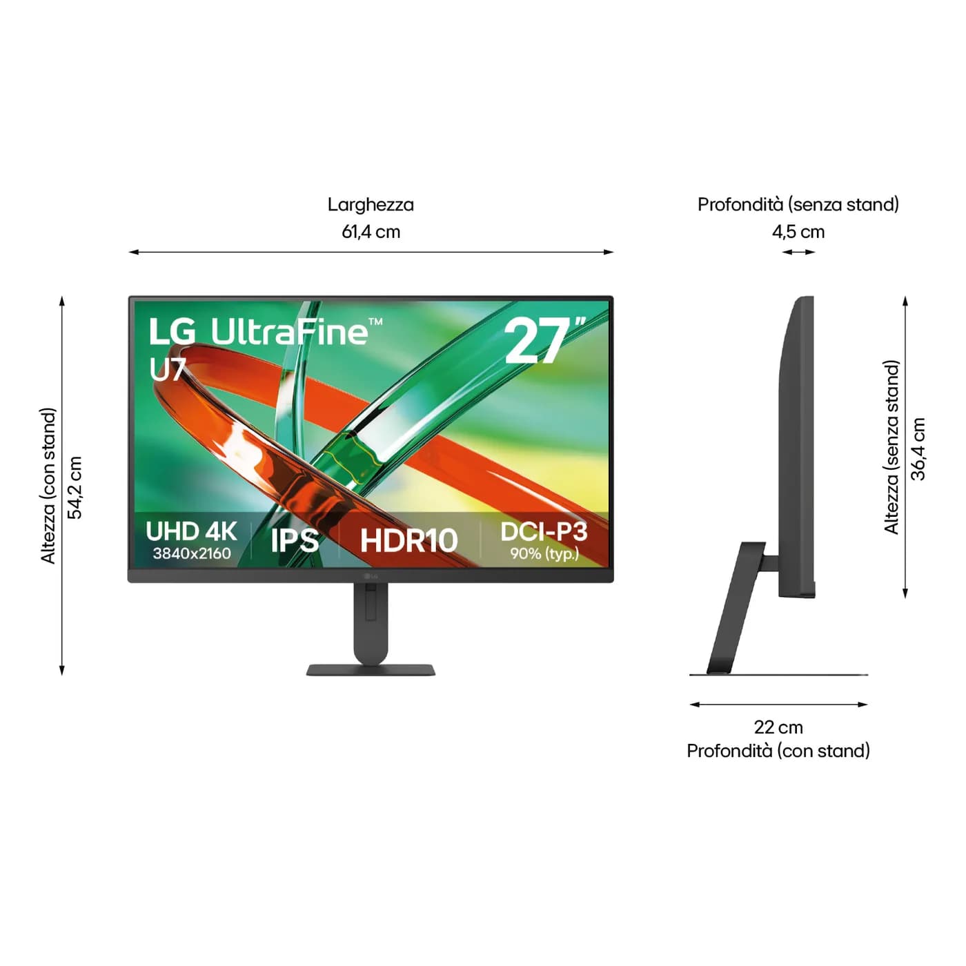LG 27U711B-B monitor de computadora 68.6 cm (27") 3840 x 2160 Pixeles  6