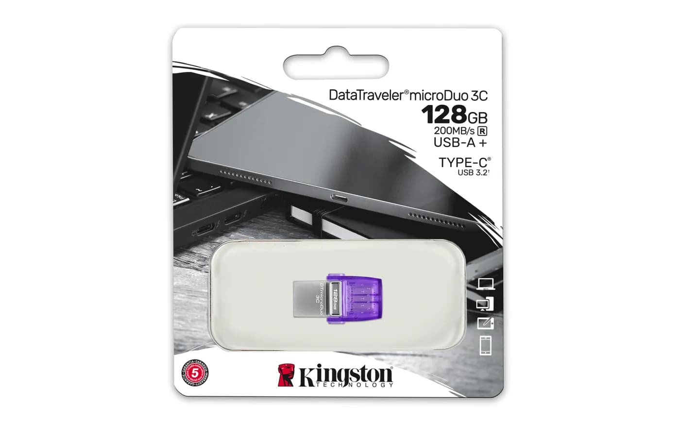 128GB DataTraveler microDuo 3C 200MB/s 5
