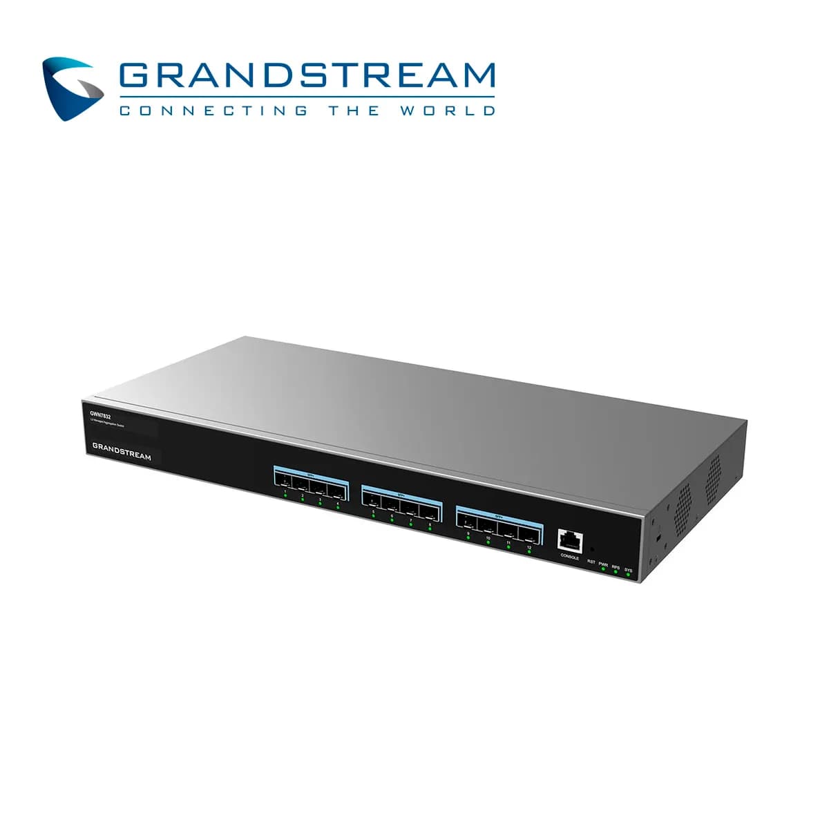 SWITCH ADMINISTRABLE CAPA 3 GRANDSTREAM GWN7832 / 12 PUERTOS SFP+ 10G  2