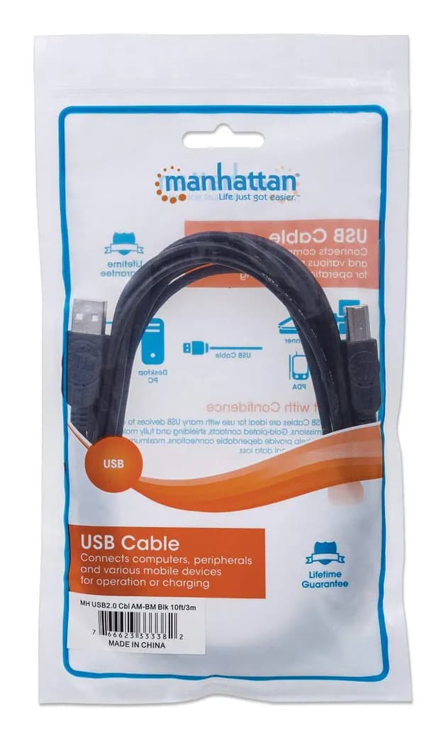 Manhattan Cable para Dispositivos USB B de Alta Velocidad 2