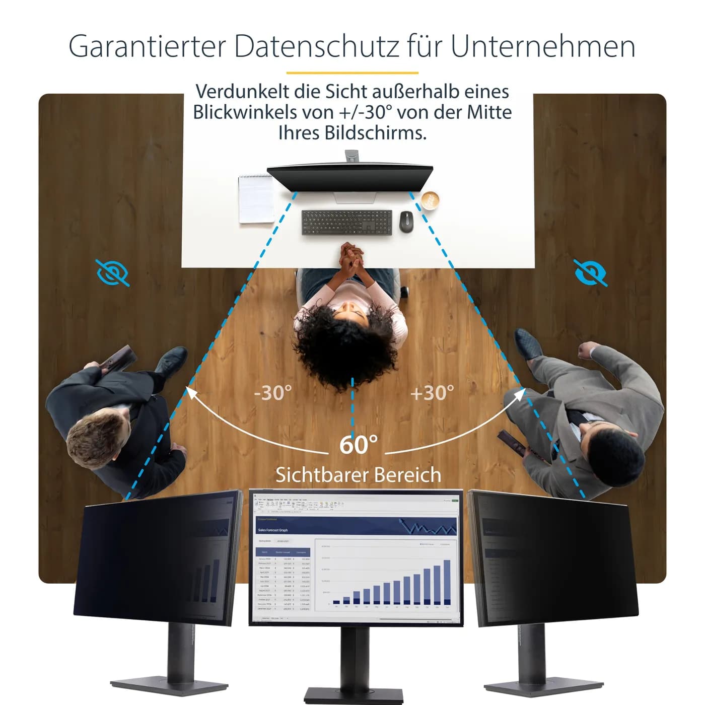 StarTech.com 2469A-PRIVACY-SCREEN filtro para monitor 61 cm (24") Filt 9