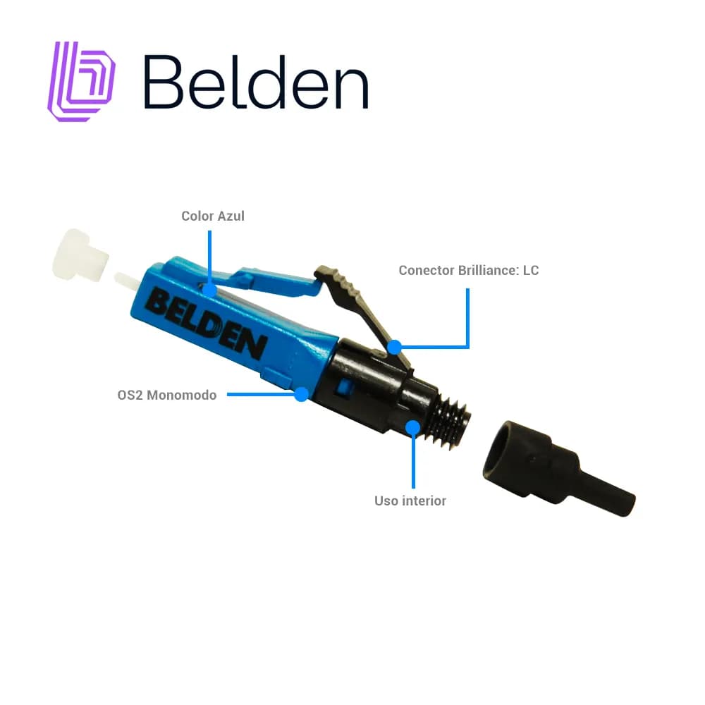 CONECTOR FX BRILLIANCE MONOMODO BELDEN AX105203-S1 / OS2 / AZUL / LC 2