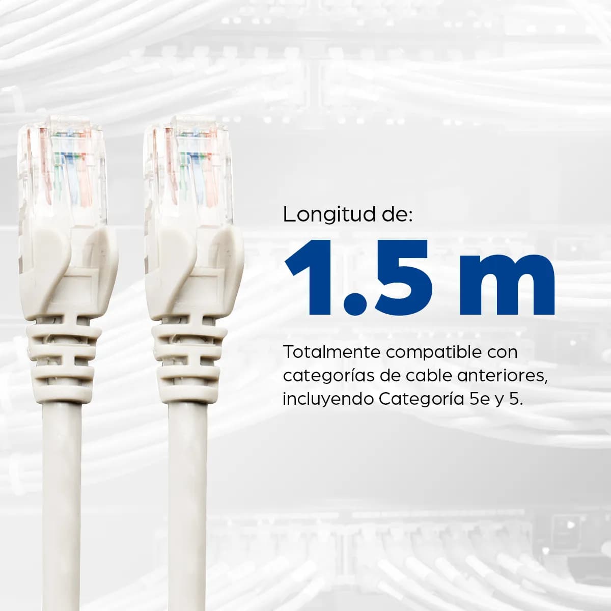 Intellinet Cable de red, Cat6, UTP 5