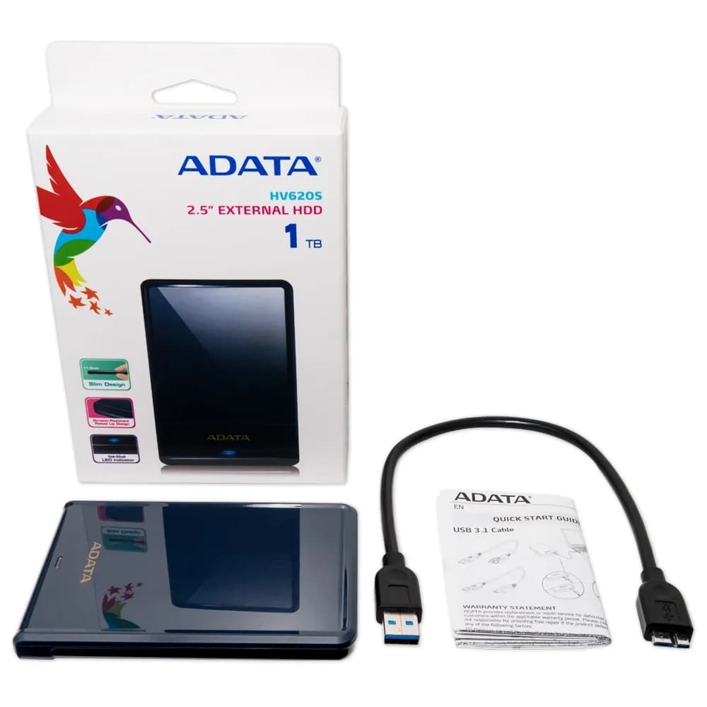 ADATA HV620S disco duro externo 1 TB 2.5" Micro-USB B 3.2 Gen 1 (3.1 G 3