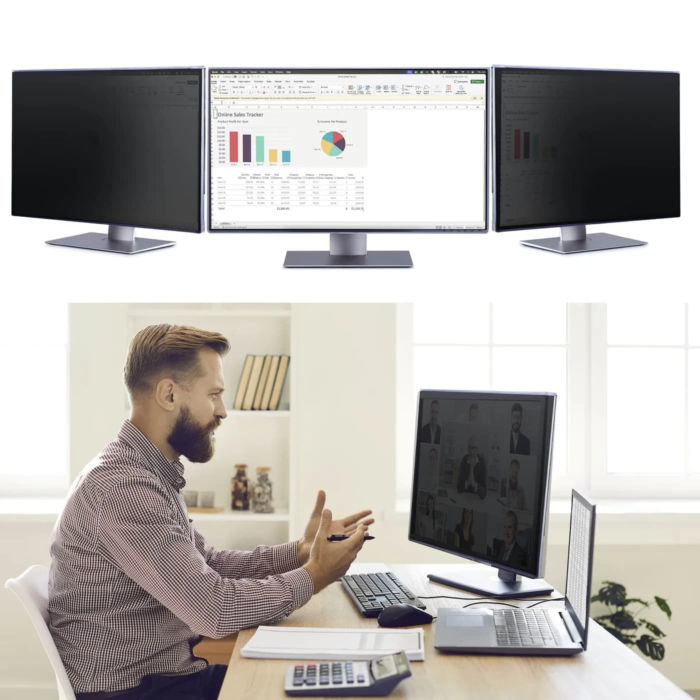 StarTech.com Filtro de Privacidad 16:9 para Pantalla de 32 Pulgadas -  2