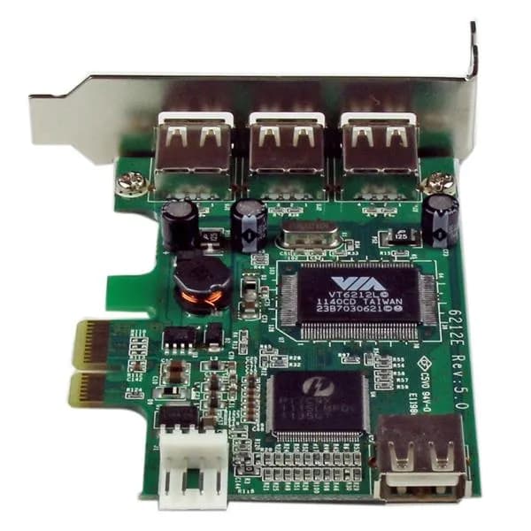 StarTech.com Adaptador Tarjeta PCI Express Perfil Bajo USB 2.0 Alta Ve 4