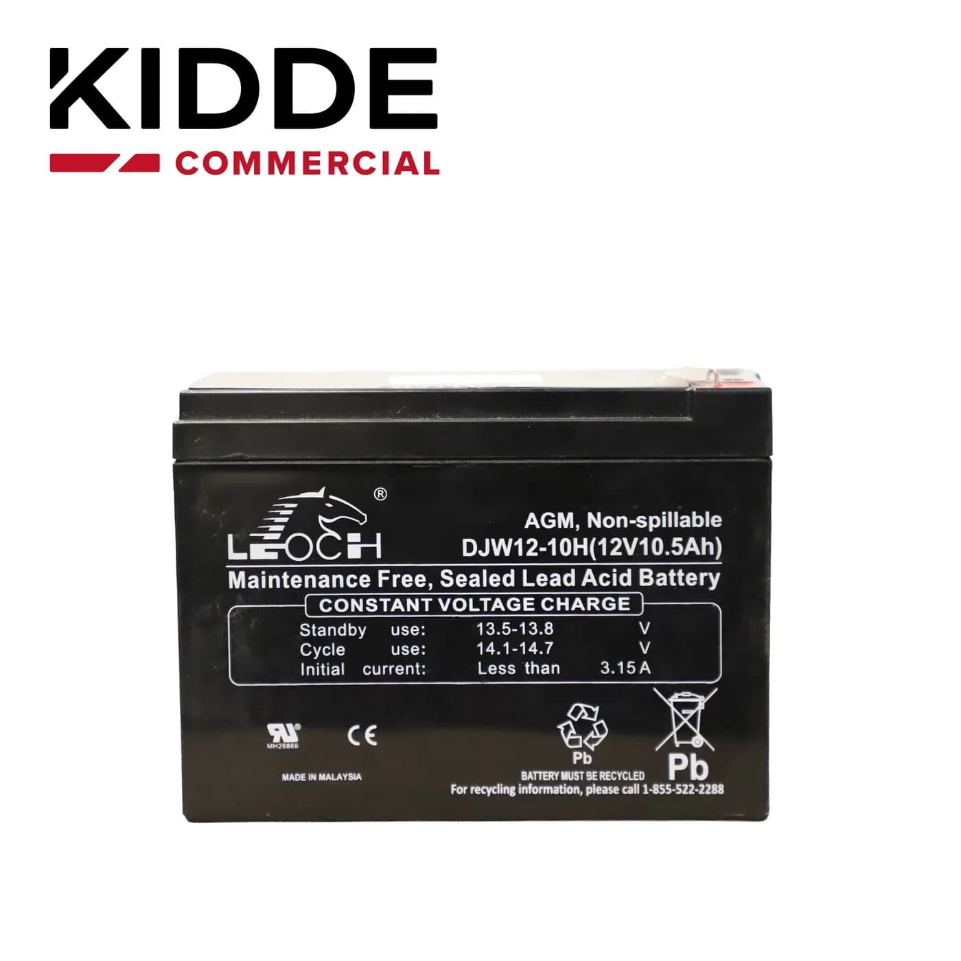 BATERIA DE RESPALDO 12V10A DE ALTA DENSIDAD ENERGETICA Y BAJO MANTENIM 3