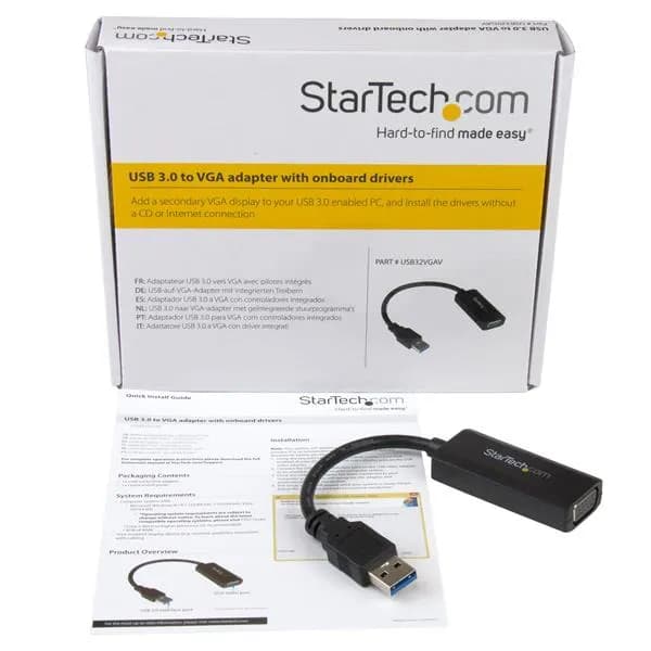 StarTech.com Adaptador de Video Convertidor USB 3.0 a VGA con Controla 5