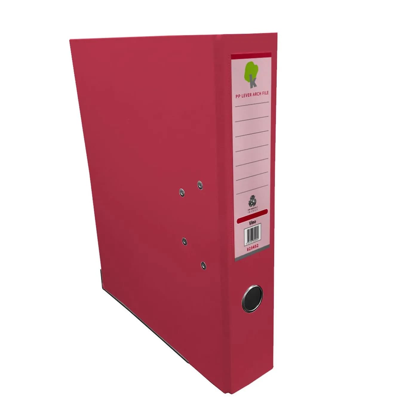 TECHMAKRO CARPETA 3 IN PARA ARCHIVO DE CARTON FORRADO DE PVC, VINO paí 2