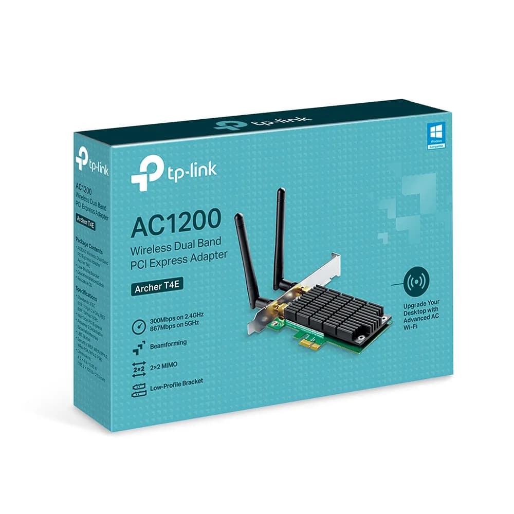Adaptador PCI Express Wi-Fi / Doble Banda AC1200 / 2.4 y 5 GHz / 2x2 M 6