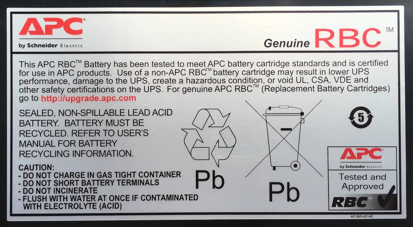 APC RBC48 batería para sistema UPS Sealed Lead Acid (VRLA) 7 Ah 2