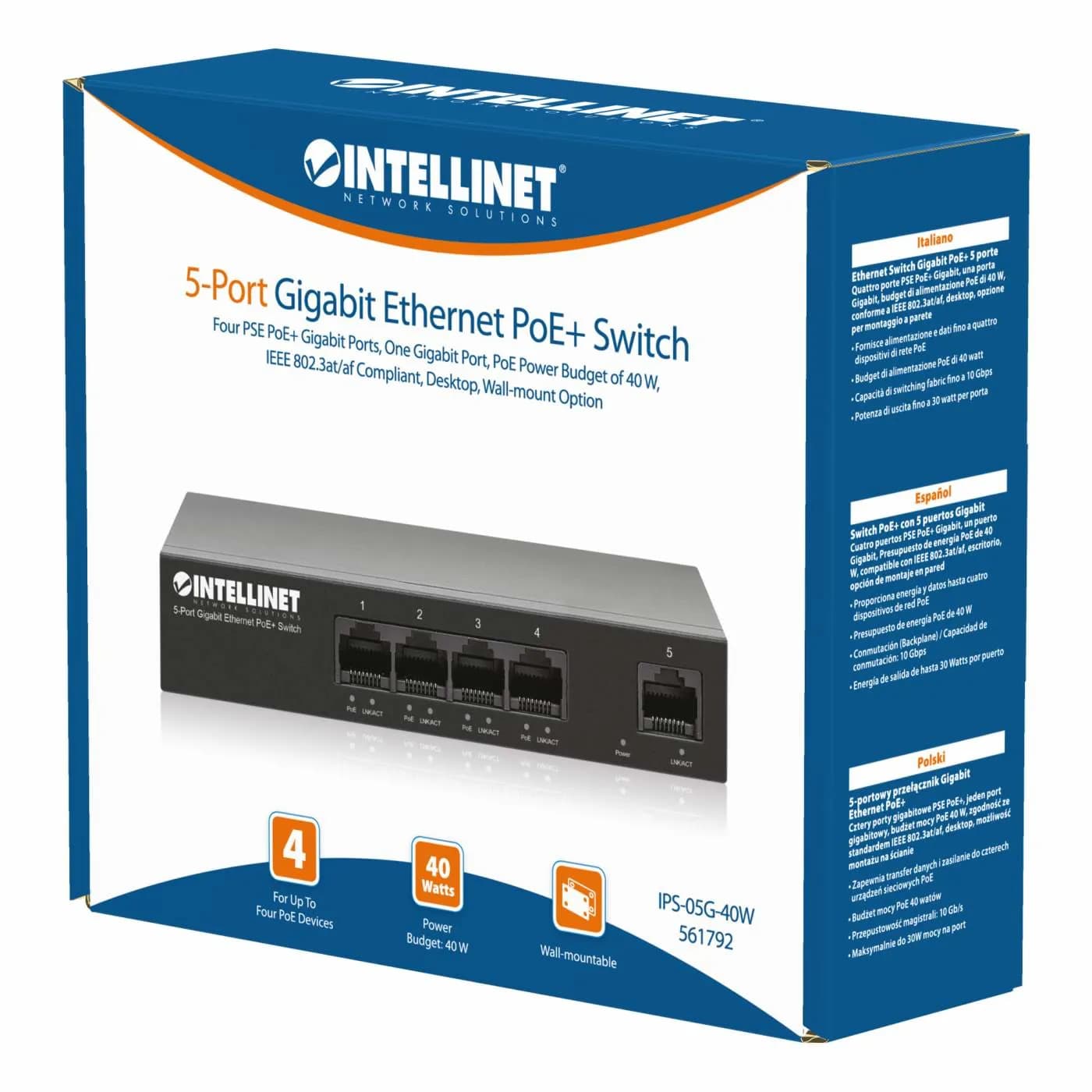 Intellinet 561792 dispositivo de redes Gigabit Ethernet (10/100/1000)  9