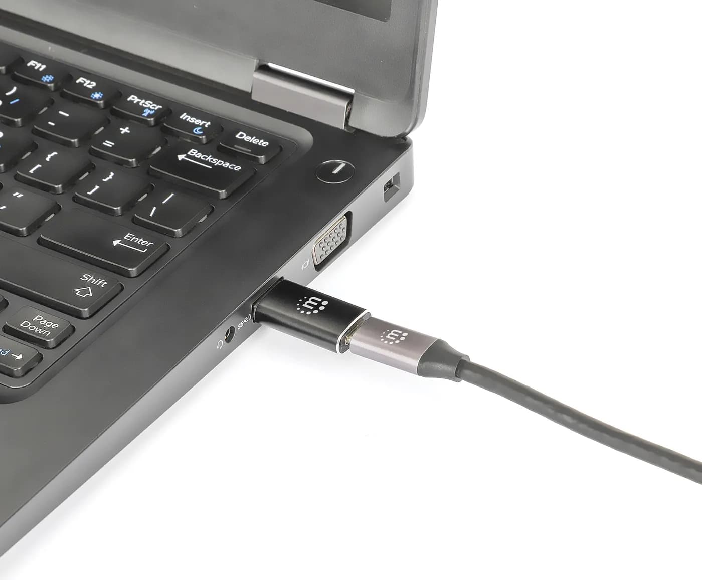Manhattan 153980 cambiadores de género de cables USB A USB C Negro 5