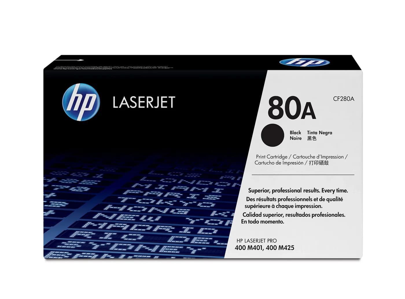 HP Cartucho original de tóner negro 80A LaserJet 15