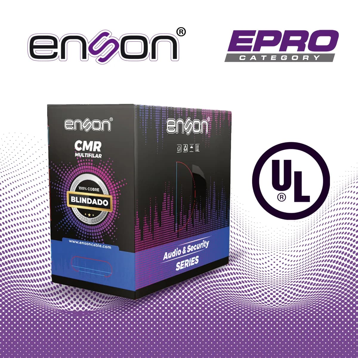 CABLE PARA AUDIO Y SEGURIDAD ENSON EPRO-5200 2C/16AWG MULTIFILAR 100 P 2