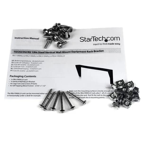 StarTech.com Soporte para Rack de Montaje Vertical en Pared para Servi 5