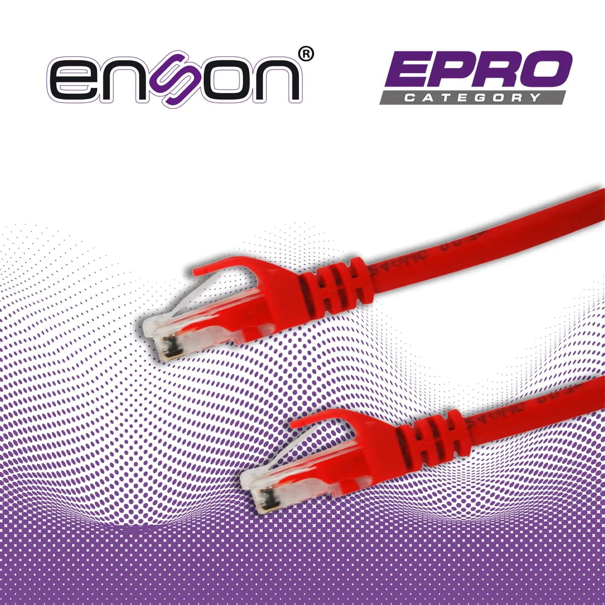 PATCHCORD UTP ENSON P6006R CAT6 60CM ROJO SERIE EPRO 100-II 100 POR CI 5