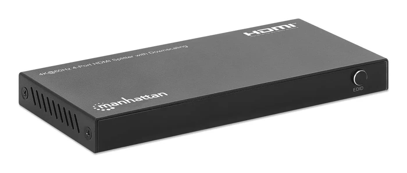 Manhattan Splitter HDMI con 4 puertos 4K y reductor de escala Duplica  2
