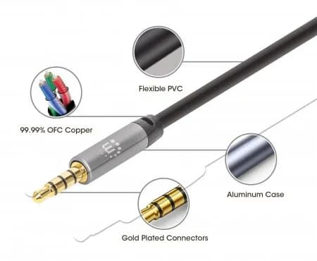 Manhattan Cable Auxiliar de Audio Estéreo 5