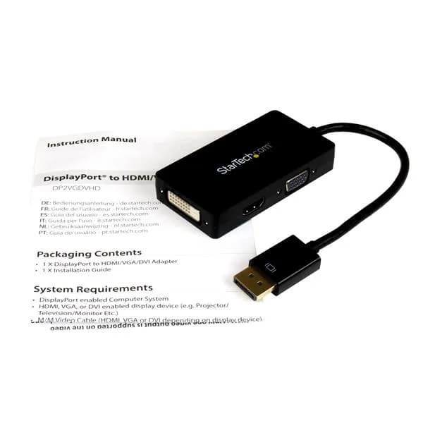 StarTech.com Adaptador DisplayPort a VGA DVI o HDMI - Convertidor A/V  4