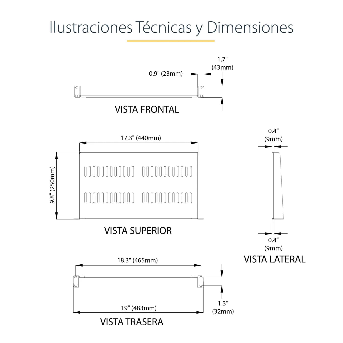 StarTech.com Charola Ventilada de 1U para Gabinete Rack de Servidores  11