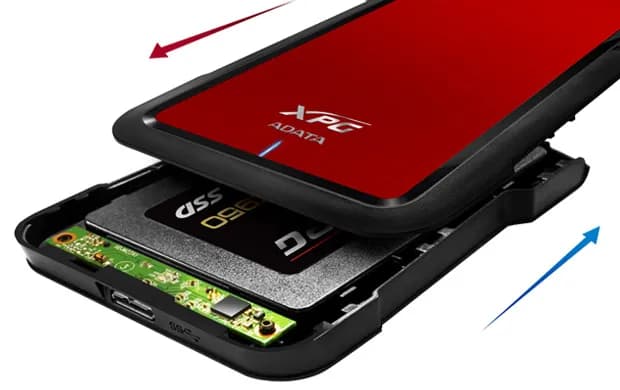 ENCLOSURE   XPG ROJO 2.5 USB 3.0 SATA (AEX500U3-CRD) 5