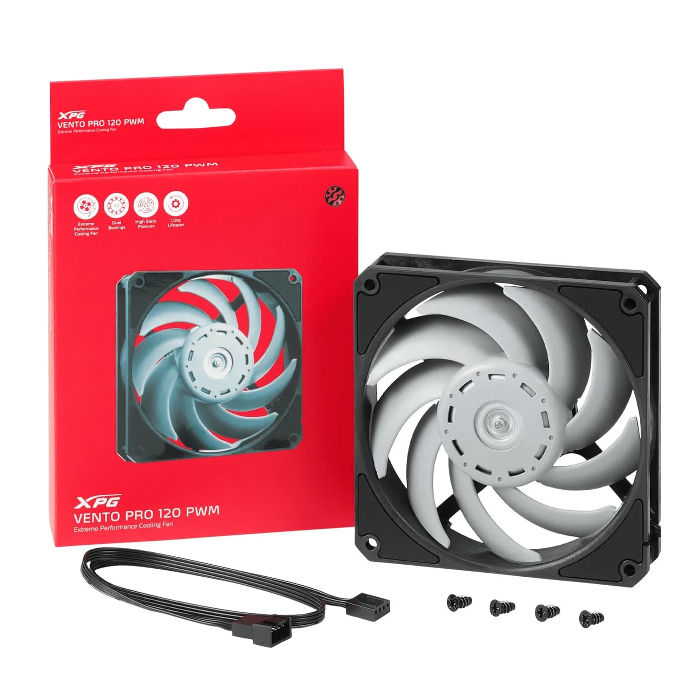 XPG VENTO PRO 120 PWM Gabinete de la computadora Ventilador 12 cm Negr 5