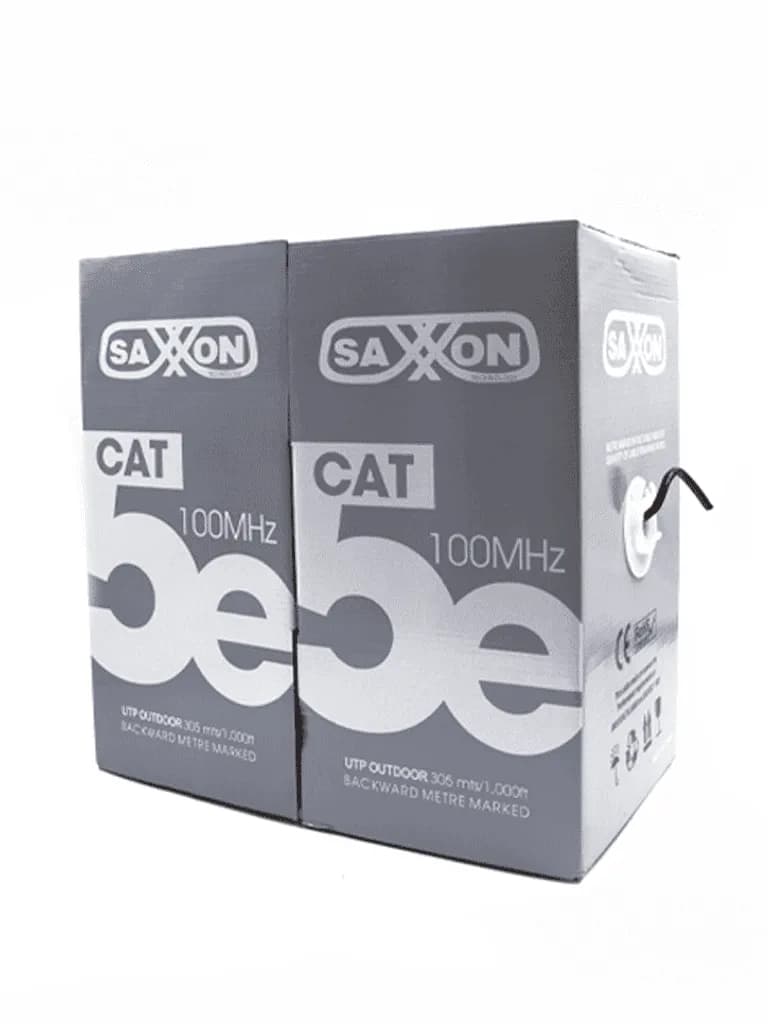 SAXXON OUTP5ECCAEXT - Cable UTP CCA, categoría 5E, color negro, 305 me 2