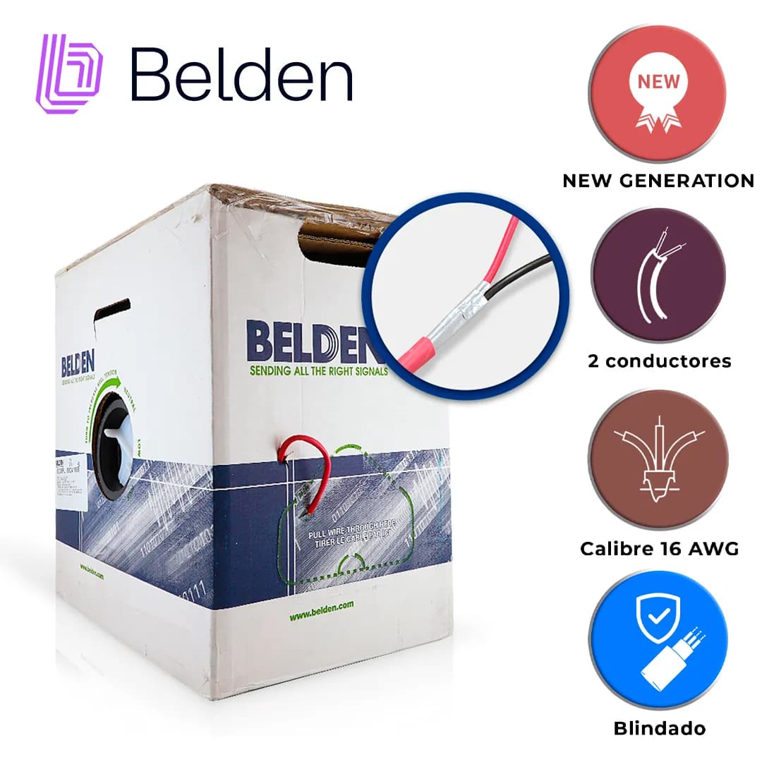 CABLE DE ALARMA CONTRA INCENDIOS BELDEN 5220FL 002A1000 / INTERIOR / R 4