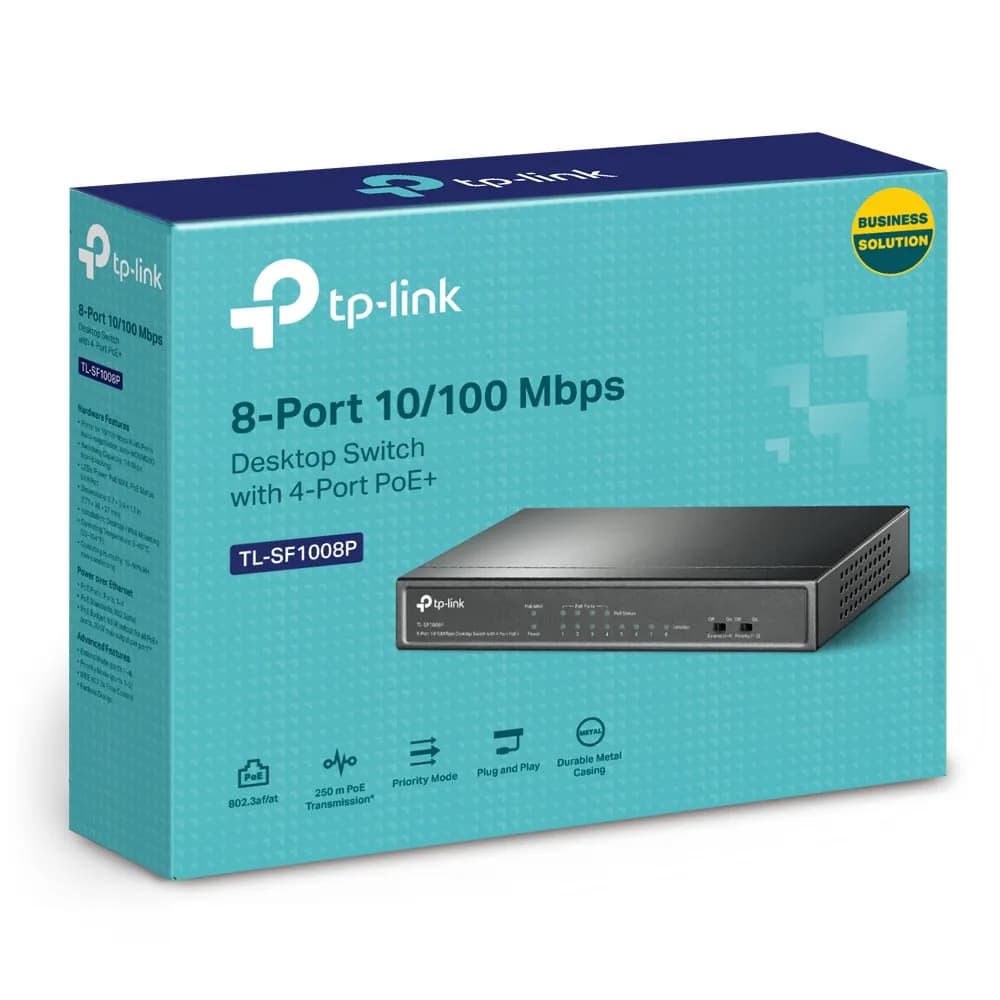TP-Link TL-SF1008P No administrado Fast Ethernet (10/100) Energía sobr 4