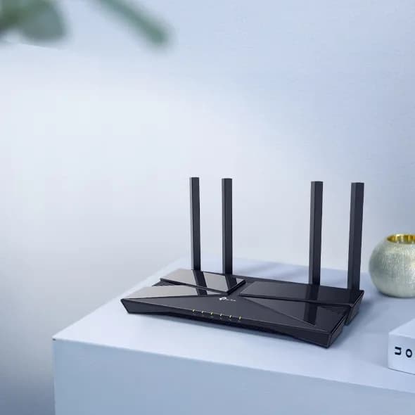Router WiFi 6 / Doble Banda AX1800 / 4 Puertos LAN Gigabit / 4 Antenas 7