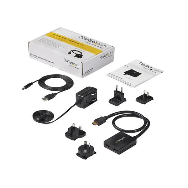 StarTech.com Divisor de Video HDMI de 2 Puertos - Splitter HDMI 4k 30H 7