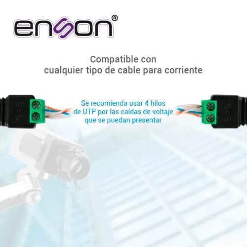 KIT 10 CONECTORES DE CORRIENTE HEMBRA 10x ENS-FC01 HEMBRA ENSON, TIPO  5