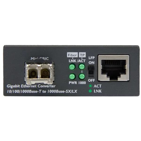 StarTech.com Convertidor Compacto de Medios Ethernet Gigabit a Fibra M 3