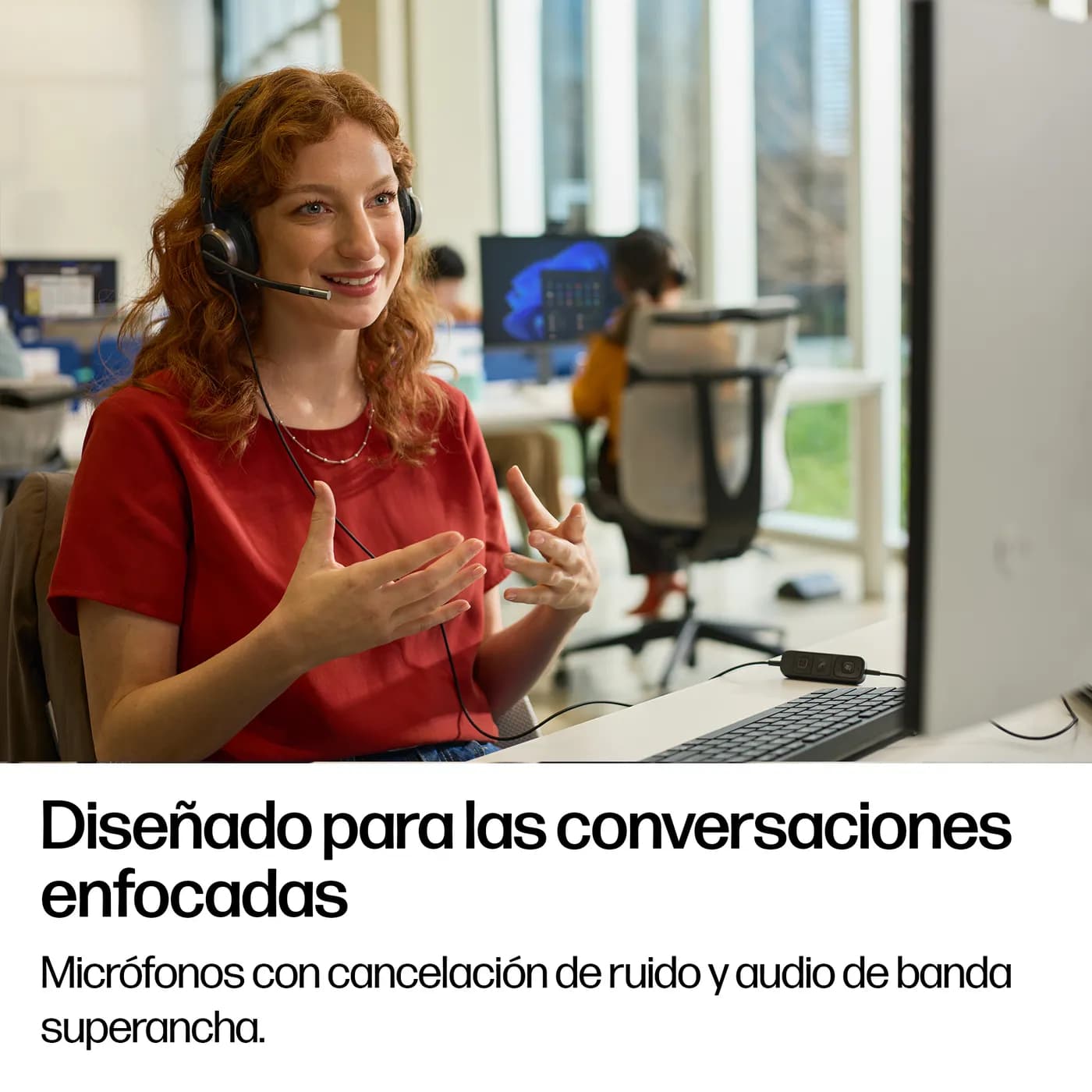 HP Poly Mission 615 Monaural USB Wired Headset Auriculares Alámbrico D 9