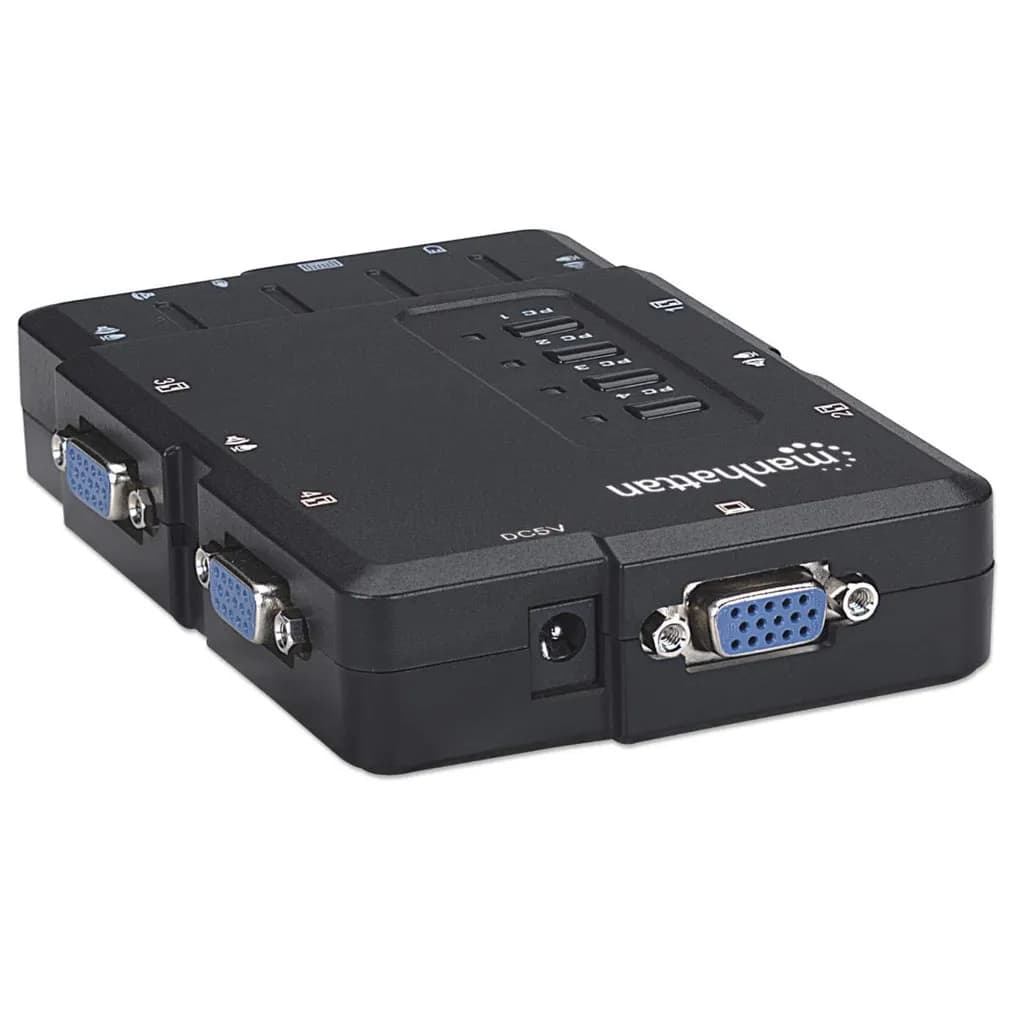 Manhattan Switch KVM Compacto 4 Puertos 5